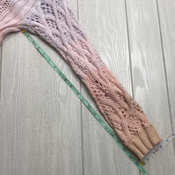 John + Jenn Women's Pink & Purple Ombre Knit Sweater Size Small - Picture 6 of 8